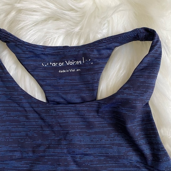 Outdoor Voices TechSweat Crop Blue Sports Bra Size Small - Picture 5 of 9